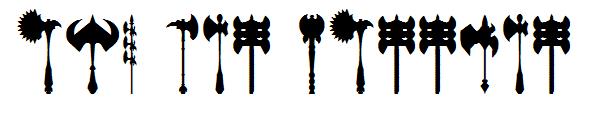 axe for warrior字体