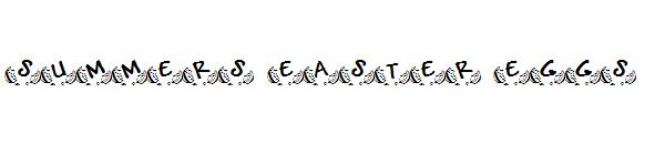 SUMMERS EASTER EGGS字体