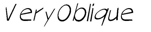 VeryOblique字体