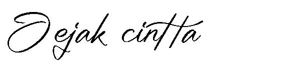 Jejak cintta字体