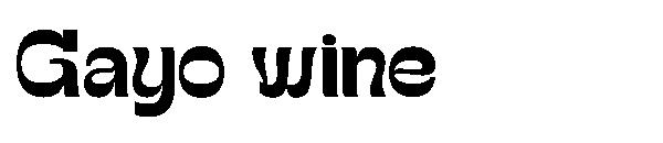 Gayo wine字体