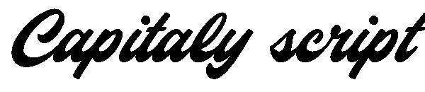 Capitaly script字体