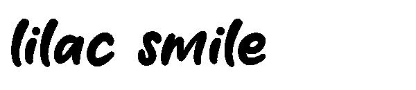 Lilac smile字体
