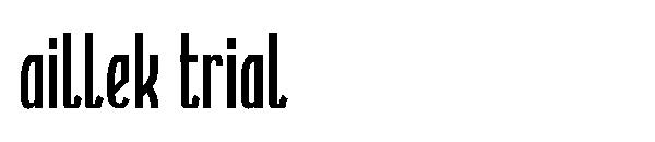 Aillek trial字体