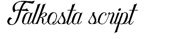 Falkosta script字体
