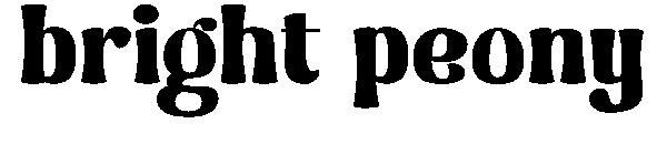 Bright peony字体