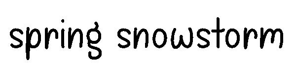spring snowstorm