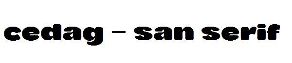 cedag – san serif