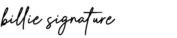 billie signature