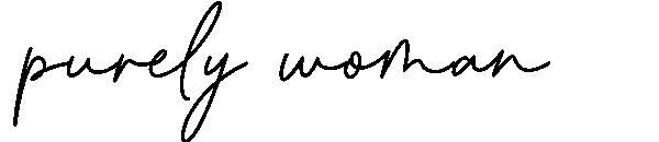 Purely woman字体