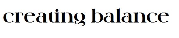 creating balance