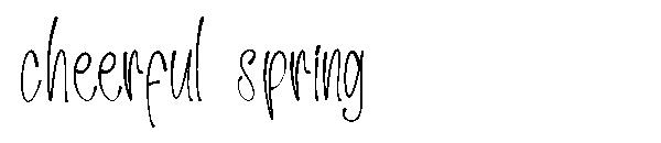 cheerful spring