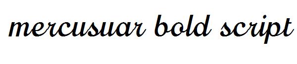 mercusuar bold script