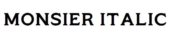 monsier italic字体