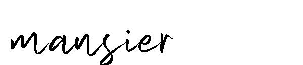mansier字体