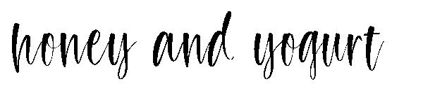 honey and yogurt字体