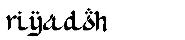 riyadoh字体