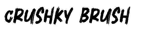 crushky brush字体