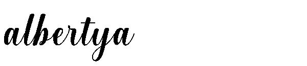 albertya字体
