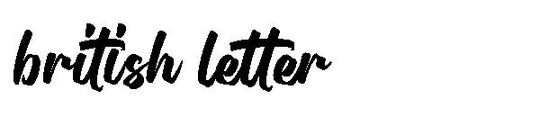 British letter字体