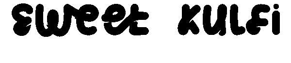 sweet kulfi字体