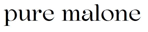 pure malone字体