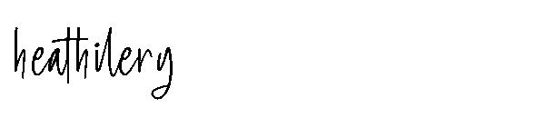 heathilery字体