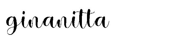 ginanitta字体