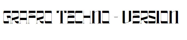 grafro techno - version字体