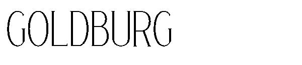 goldburg字体