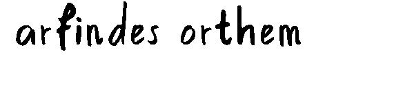 arfindes orthem字体