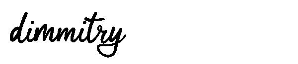 dimmitry字体
