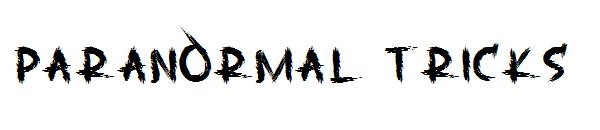 paranormal tricks字体