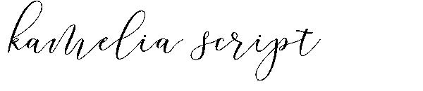 kamelia script字体