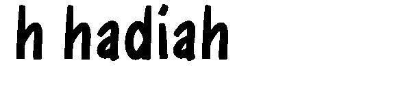 h hadiah字体
