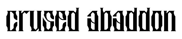 crused abaddon字体