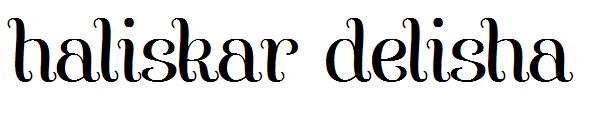 haliskar delisha字体