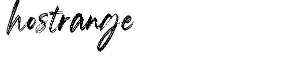 hostrange字体