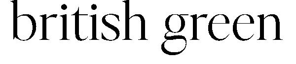 British green字体