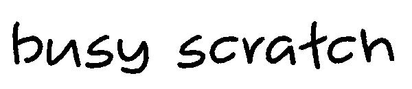 busy scratch字体