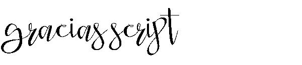 gracias script字体