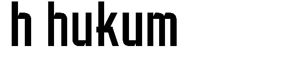 h hukum字体