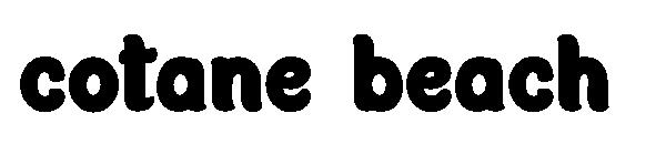 cotane beach字体