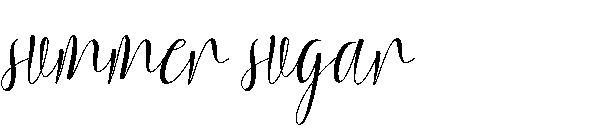 summer sugar字体