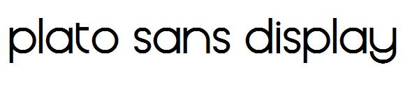 plato sans display字体