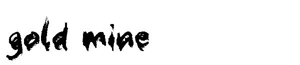 gold mine字体