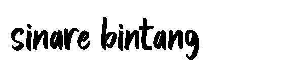 sinare bintang字体
