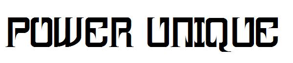 power unique字体