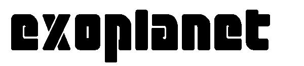 exoplanet字体