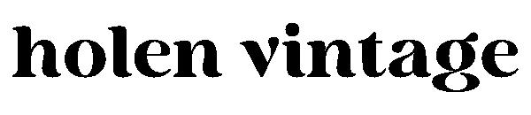 holen vintage字体